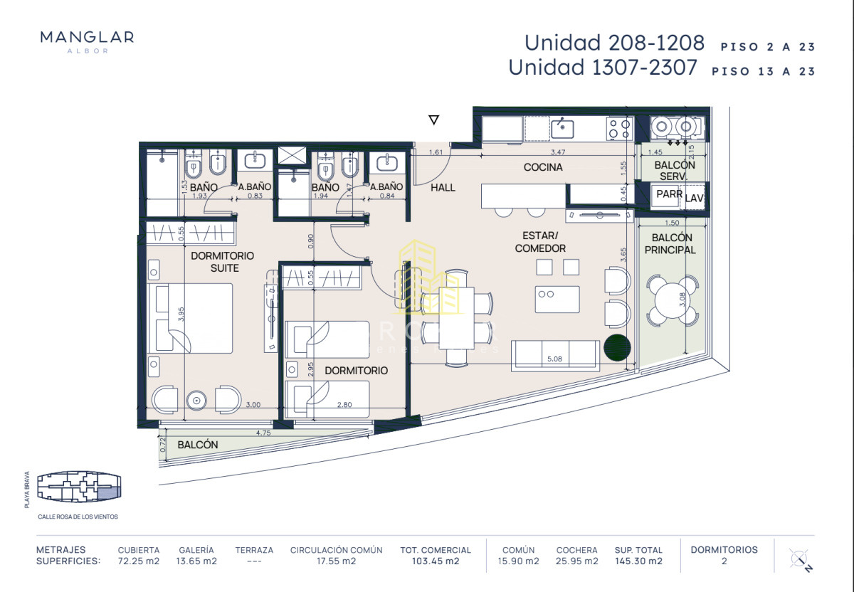 Apartamento ID.8683/Apartamento_2_dormitorios_en_venta,_Punta_del_Este,_Playa_Brava. - Apartamento 2 dormitorios en venta, Punta del Este, Playa Brava.