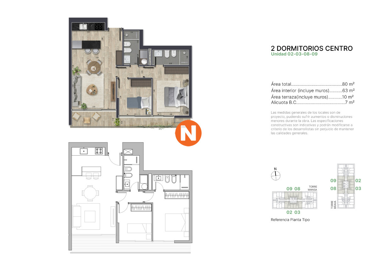 Apartamento Ref.225137 - Apartamento en venta de 2 dormitorios Punta del Este