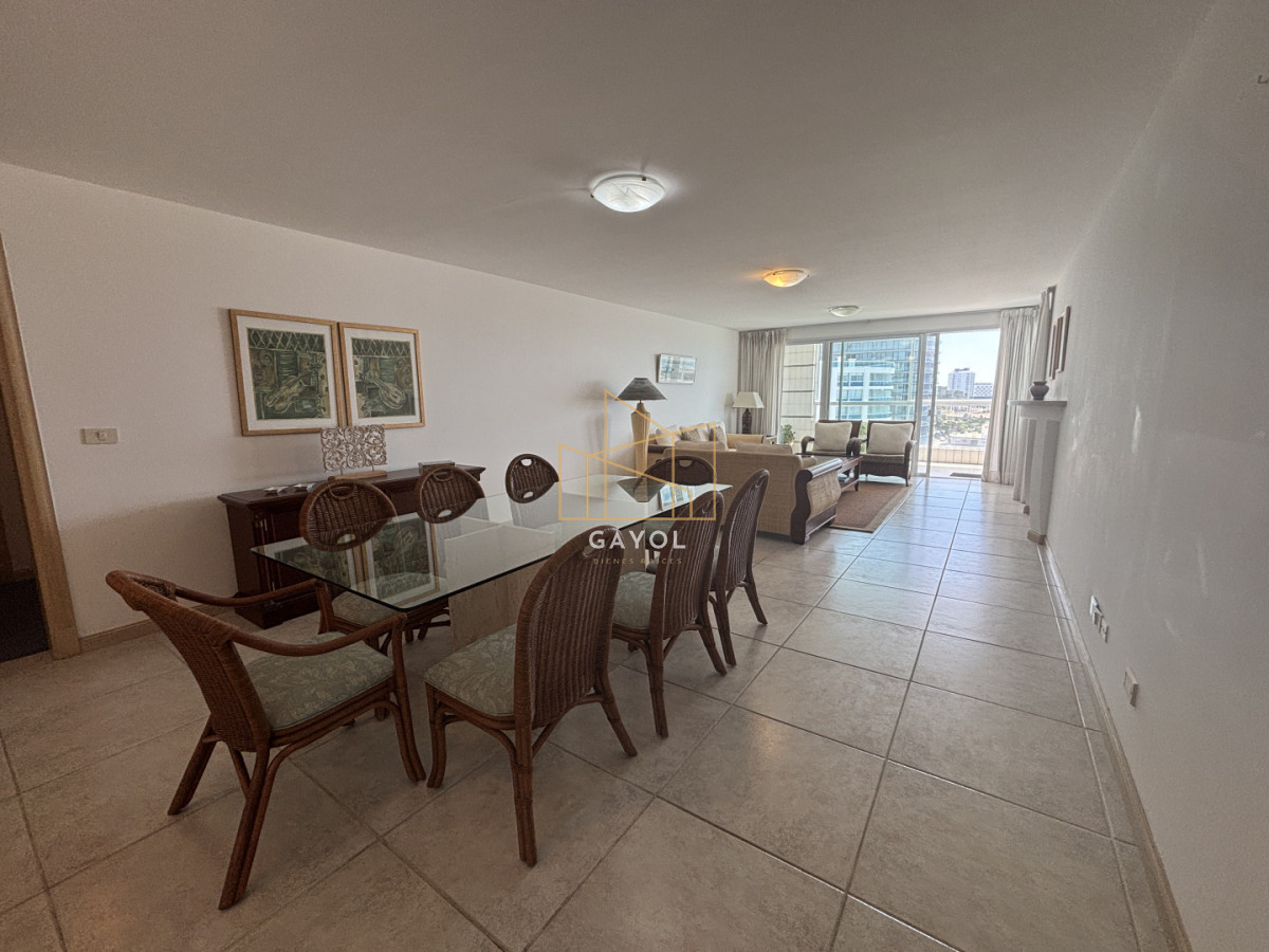 Apartamento ID.1078 - Apartamento en alquiler de 3 dormitorios y dependencia frente al mar en Playa Brava Punta del Este