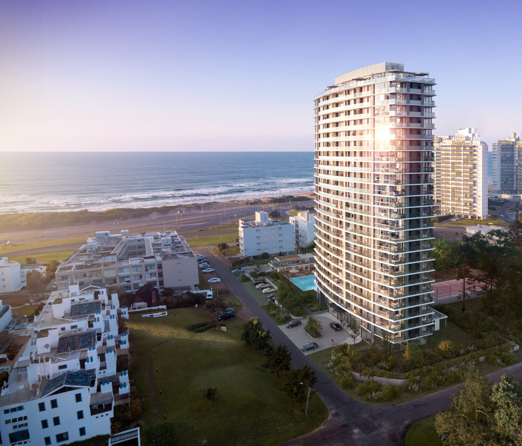 Apartamento en venta 2 dormitorios con 2 baños en pozo, Punta del Este, Playa Brava.