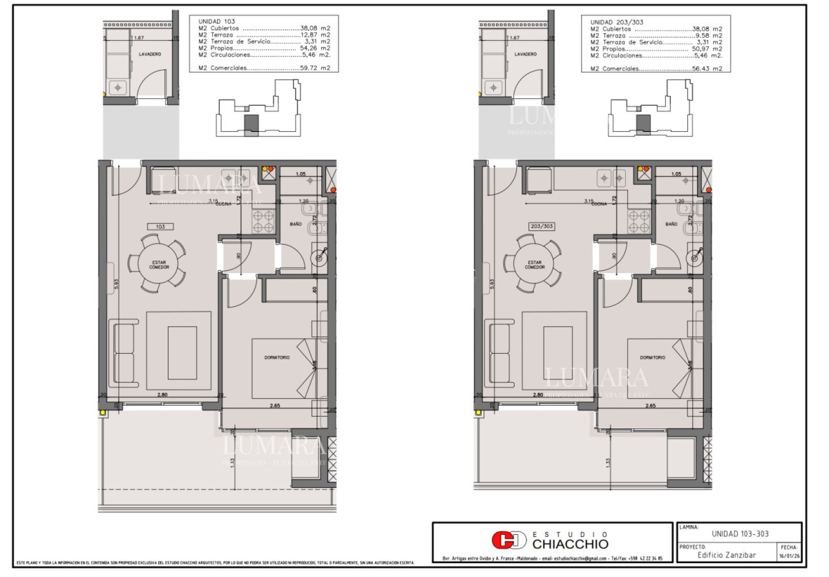 Apartamento ID.2458 - Apartamento en venta de 1 dormitorio en Punta del Este, Playa Brava, Rincón del Indio, Zanzibar