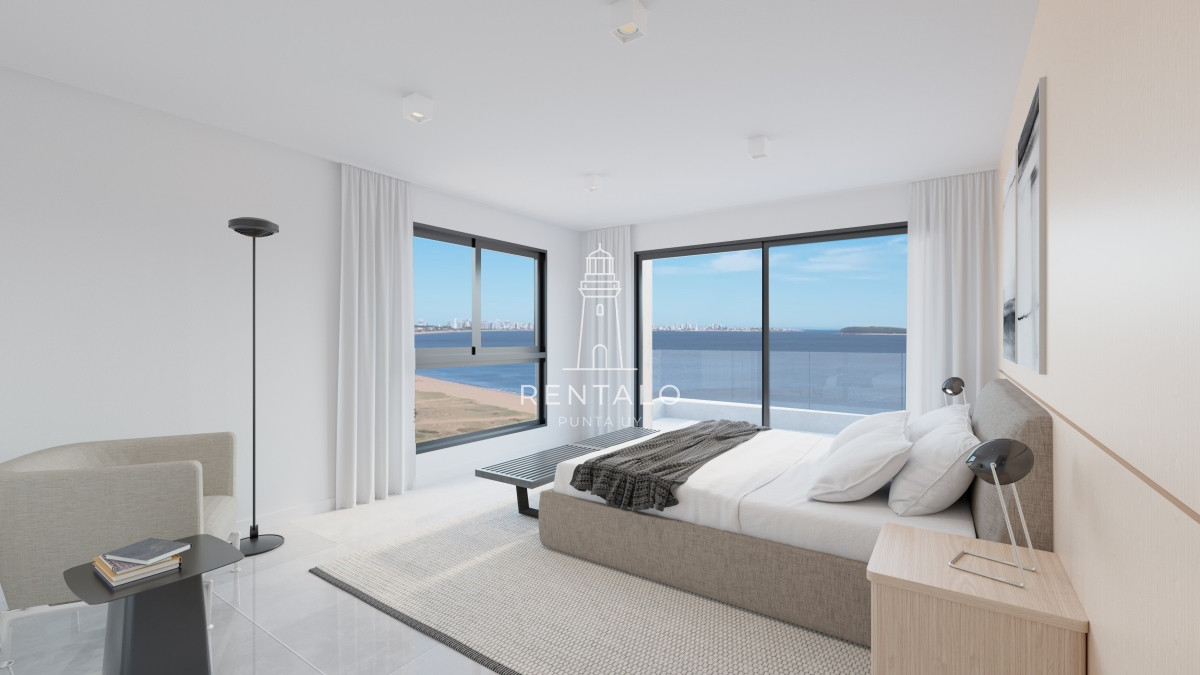 Apartamento ID.1155 - Apartamento en venta frente al mar de 3 dormitorios en suite, Punta del Este 