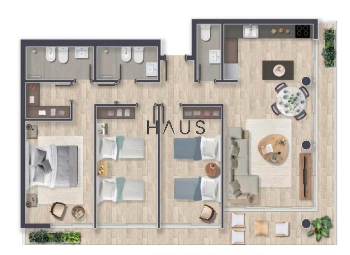 Apartamento ID.114 - Apartamento de 3 dormitorios en venta, Punta del Este