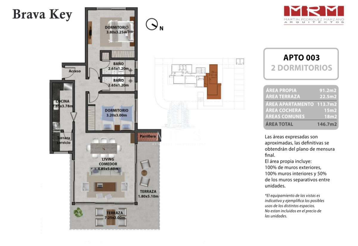 Apartamento ID.153 - Apartamento de 1 dormitorio en venta en Playa Brava, Punta del Este