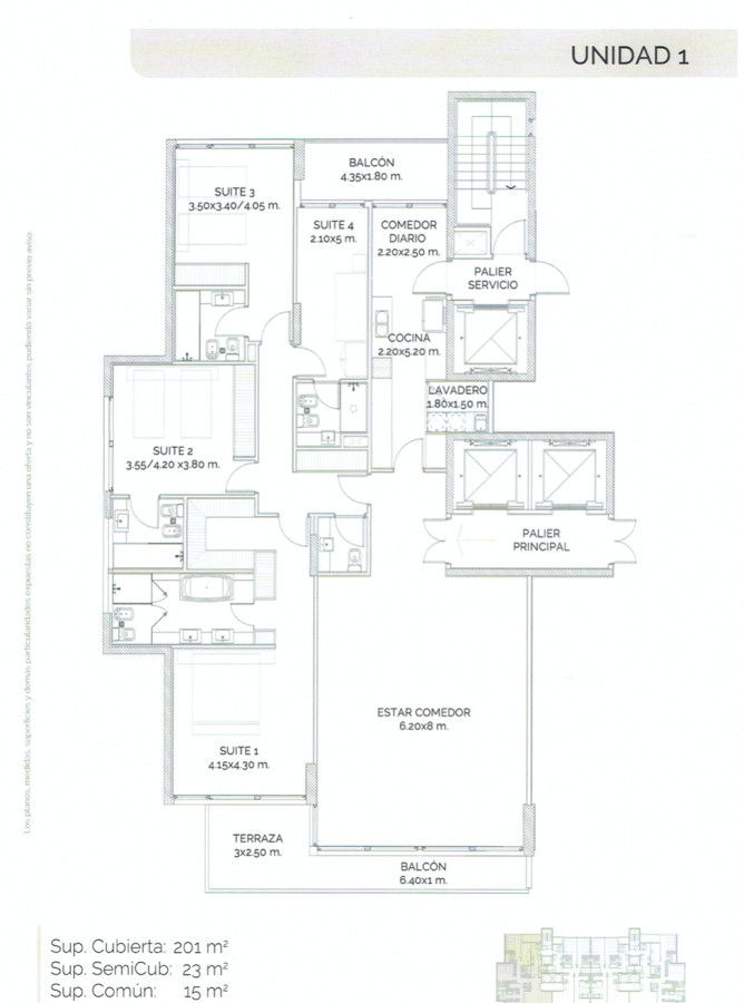 Apartamento ID.21098542 - Apartamento 3 dormitorios y dependencia en venta en Punta del Este, Le Parc