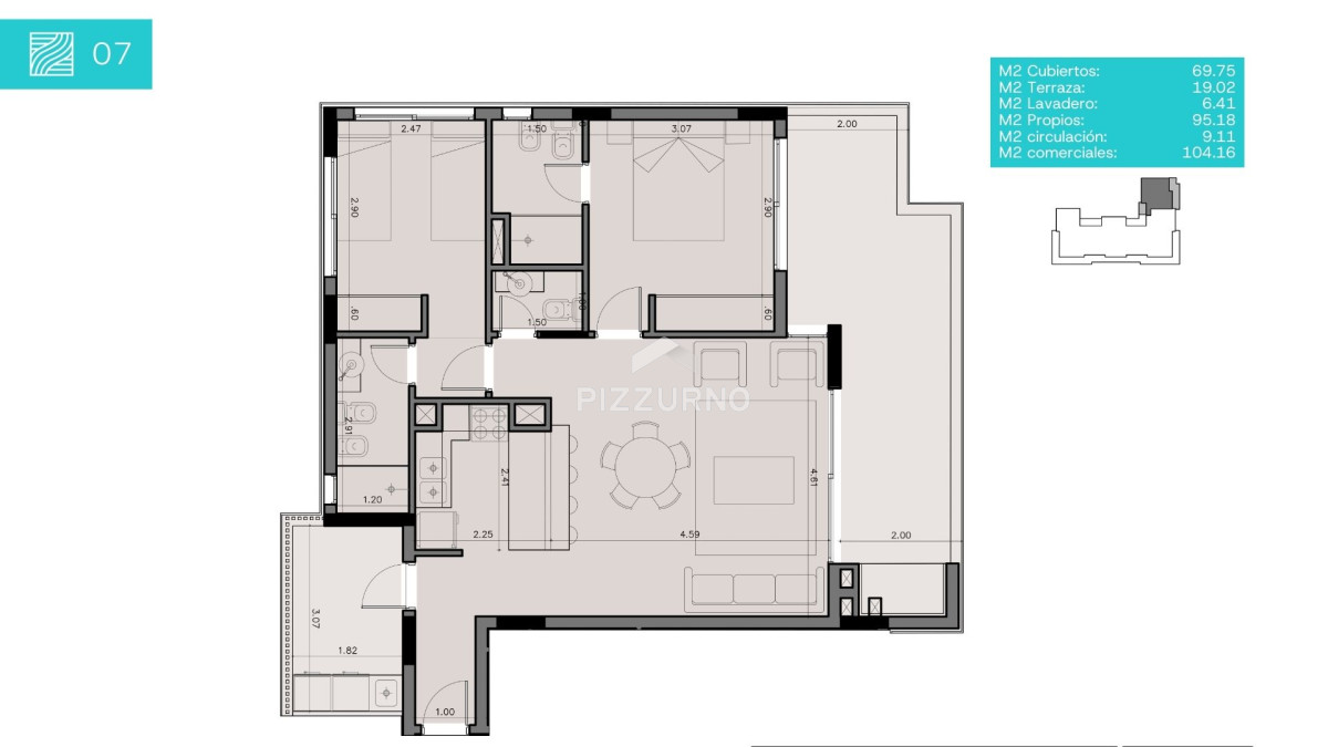 Apartamento Ref.1073 - Punta del Este, Playa Brava, Rincón del Indio, Zanzibar