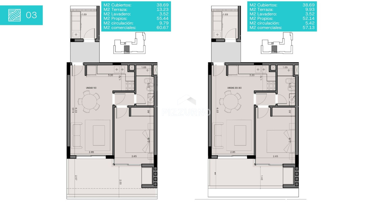 Apartamento Ref.1077 - Apartamento en venta de 1 dormitorio en Punta del Este, Playa Brava, Rincón del Indio, Zanzibar