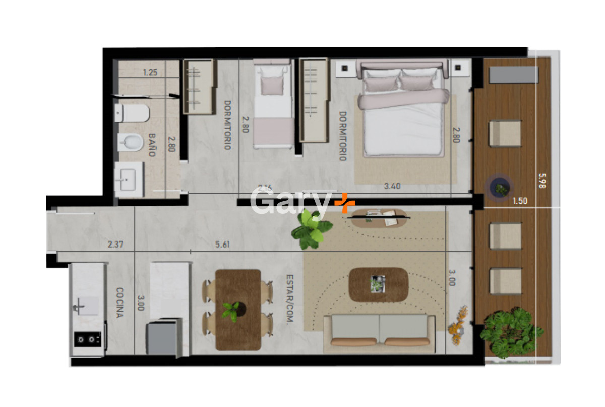 Apartamento ID.28320 - Apartamento a solo un paso de las mejores atracciones de Punta del Este. 