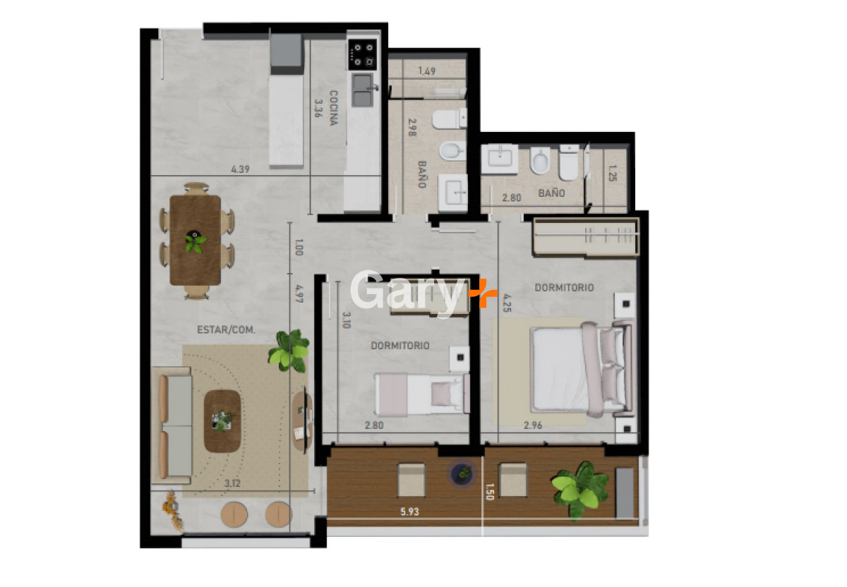 Apartamento ID.28318 - ¡Bienvenido a tu futuro hogar en Brava, Punta del Este! 