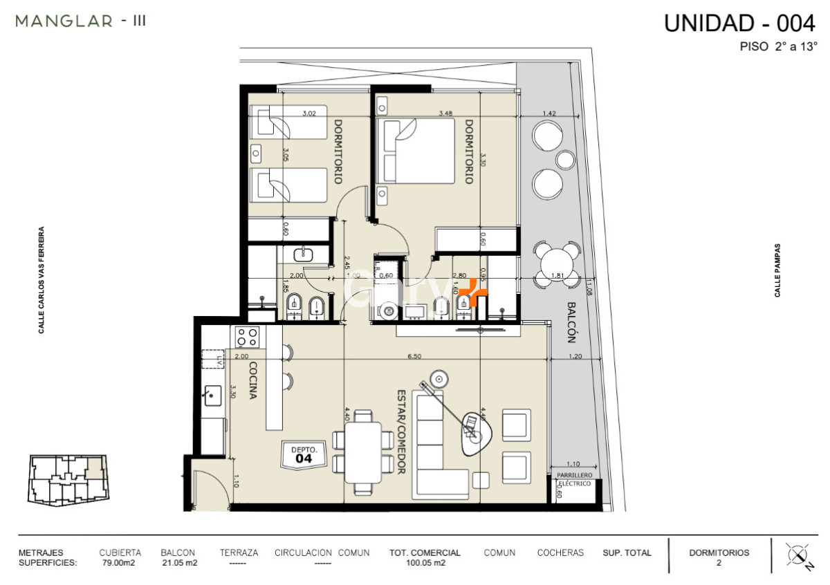 Apartamento ID.29197 - Apartamento en venta, 2 dormitorios en pozo, Punta Del Este