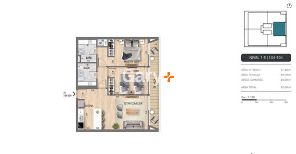 Apartamento ID.27016 - Apartamento de 2 dormitorios en venta, Punta del Este