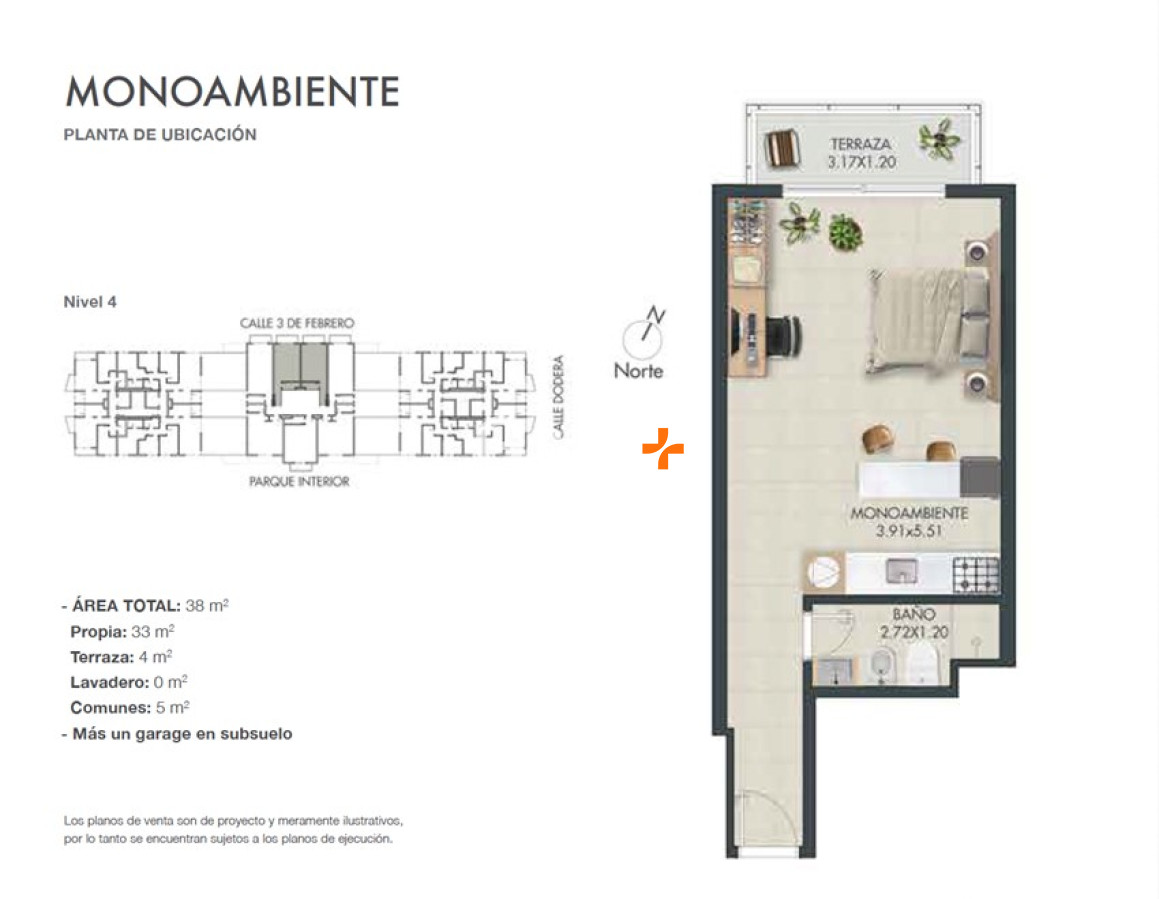 Apartamento ID.27129 - Monoambiente en venta, Maldonado