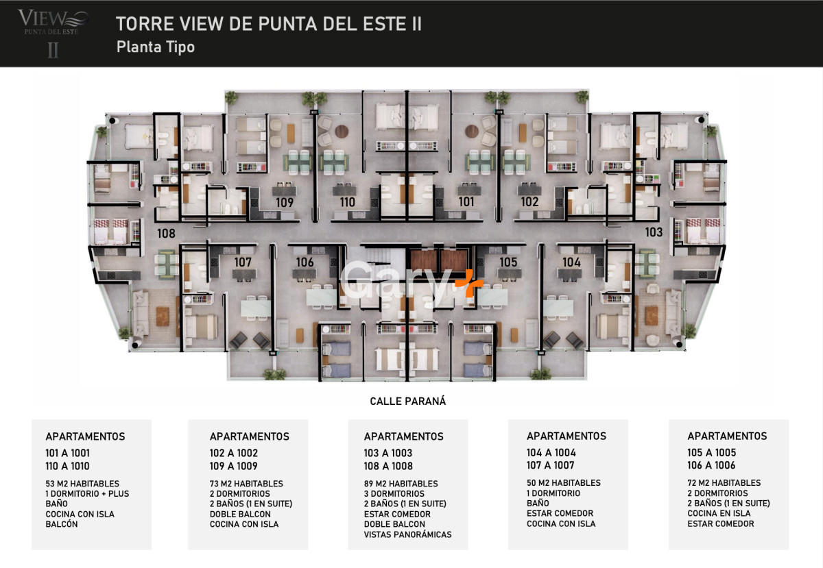 Apartamento ID.28534 - Apartamento en venta de 2 dormitorios en Punta del Este