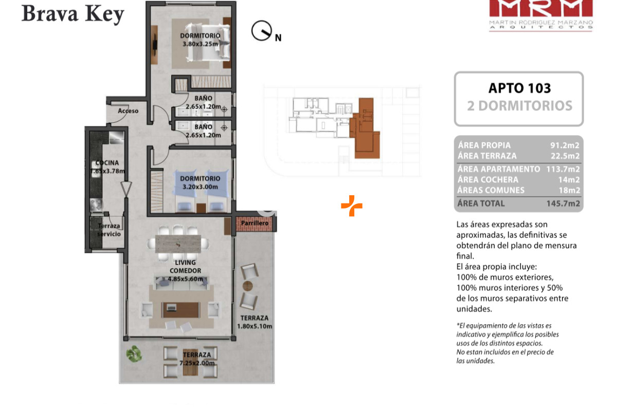 Apartamento ID.28362 - Apartamento de 1 dormitorio en venta en Playa Brava, Punta del Este