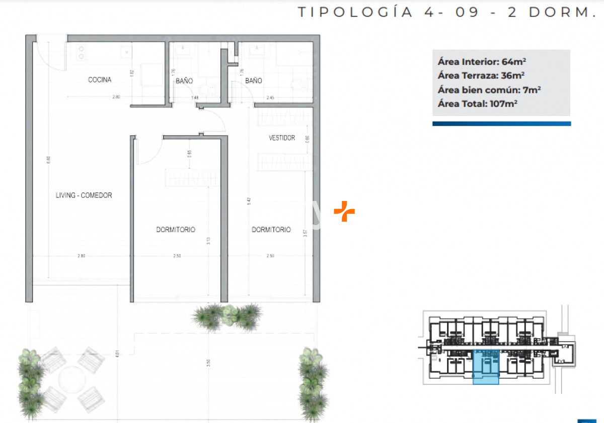 Apartamento ID.28547 - Apartamento en venta 2 dormitorios 2 baños playa mansa