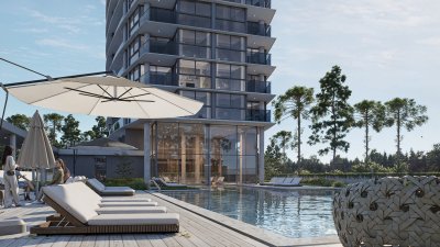 Apartamento en venta 2 dormitorios con 2 baños en pozo, Punta del Este, Playa Brava.