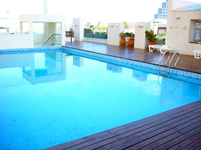 Apartamento ID.1177 - Piso alto con vista al mar, 2 dorm, 2 baños, garaje. Todos los servicios
