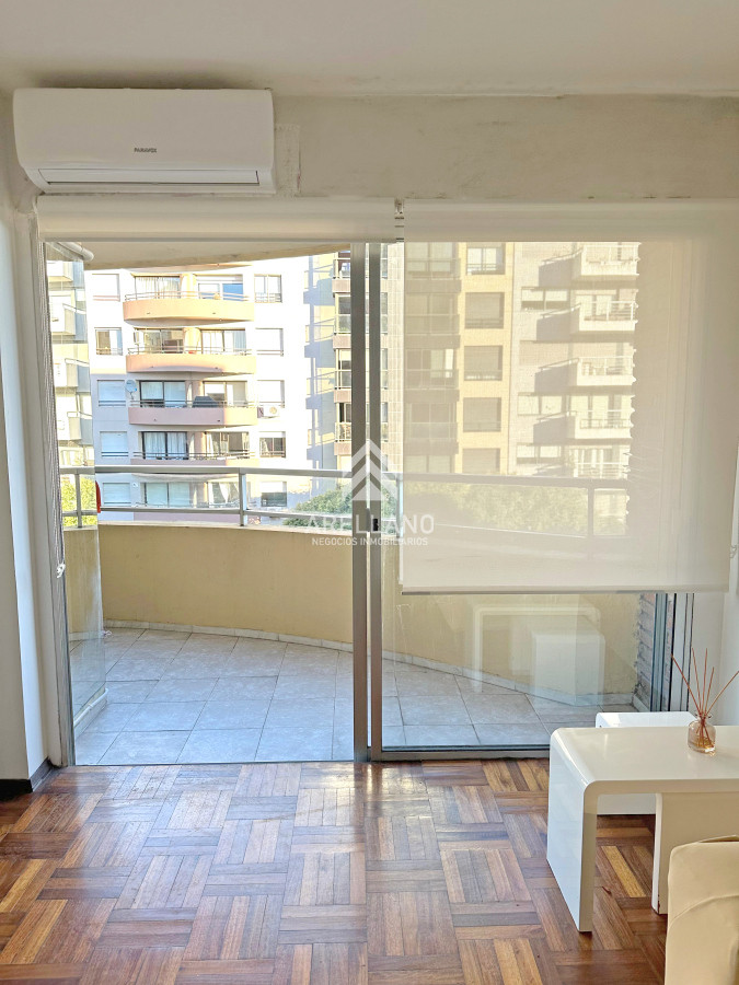 Apartamento ID.4765 - Punta Carretas, sobre Av Sarmiento, al frente. Gran terraza. Con renta