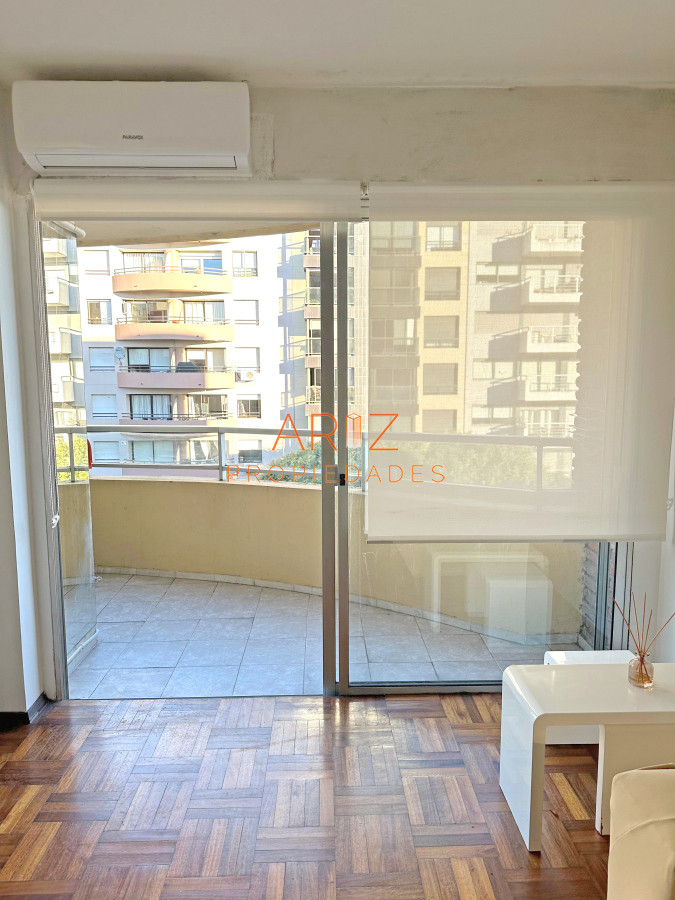 Apartamento ID.2382 - Punta Carretas, sobre Av Sarmiento, al frente. Gran terraza. Con renta