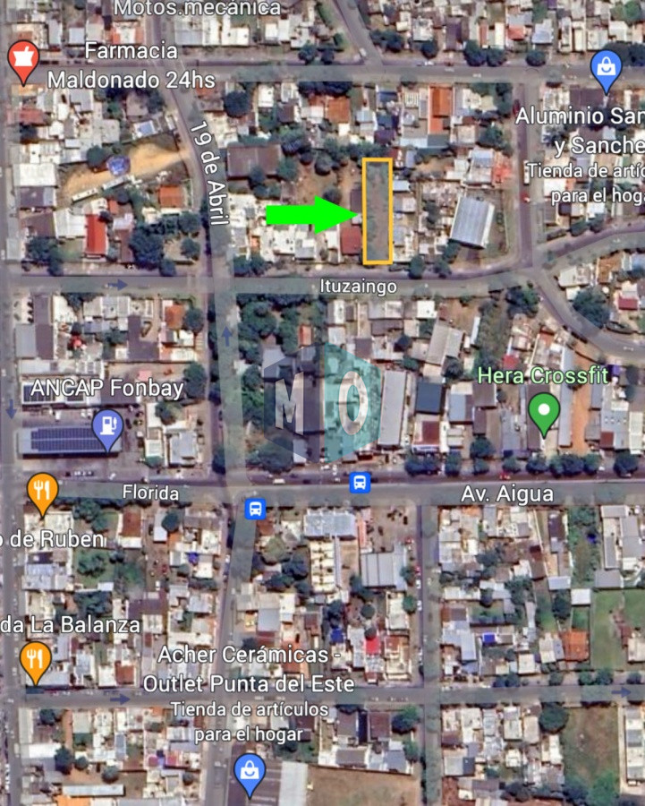Terreno ID.1154 - Maldonado, calle Ituzaingó, Apto para bloque, Apto vivienda social.