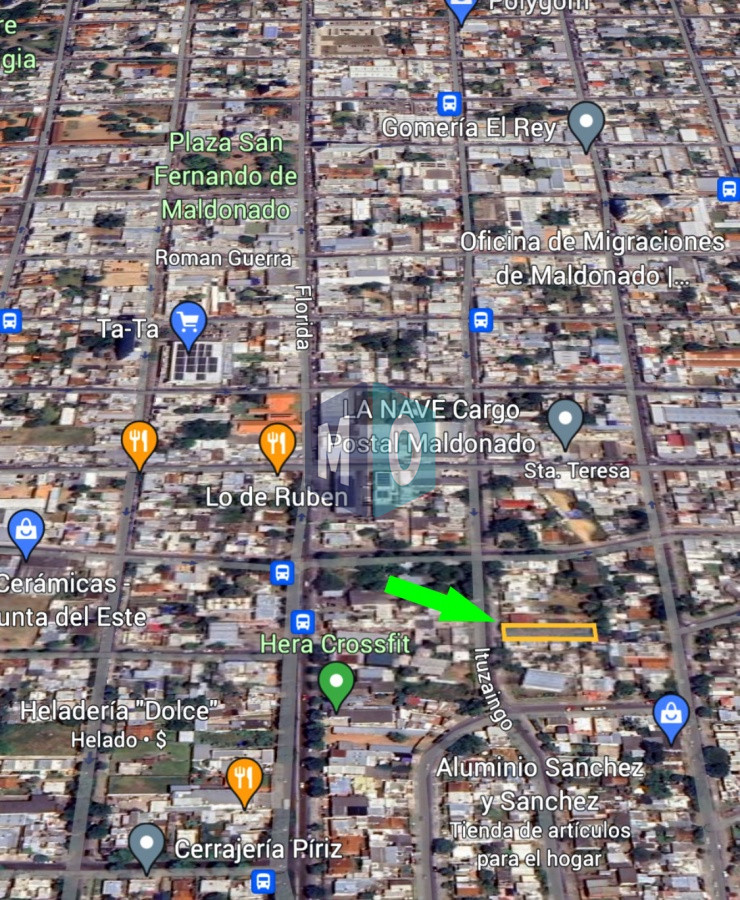 Terreno ID.1154 - Maldonado, calle Ituzaingó, Apto para bloque, Apto vivienda social.