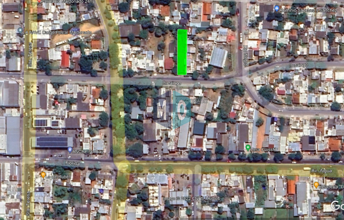 Terreno ID.1154 - Maldonado, calle Ituzaingó, Apto para bloque, Apto vivienda social.
