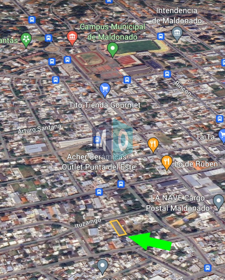 Terreno ID.1154 - Maldonado, calle Ituzaingó, Apto para bloque, Apto vivienda social.