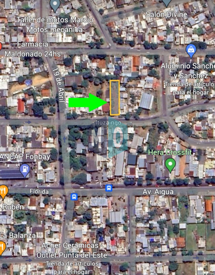 Terreno ID.1154 - Maldonado, calle Ituzaingó, Apto para bloque, Apto vivienda social.