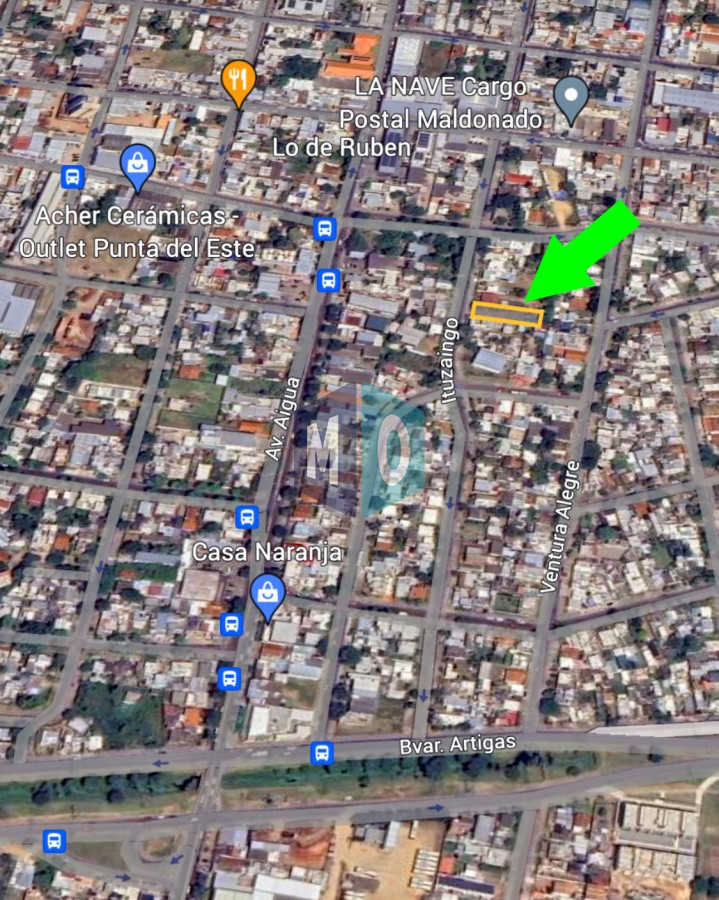 Terreno ID.1154 - Maldonado, calle Ituzaingó, Apto para bloque, Apto vivienda social.
