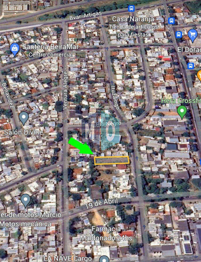 Terreno ID.1154 - Maldonado, calle Ituzaingó, Apto para bloque, Apto vivienda social.