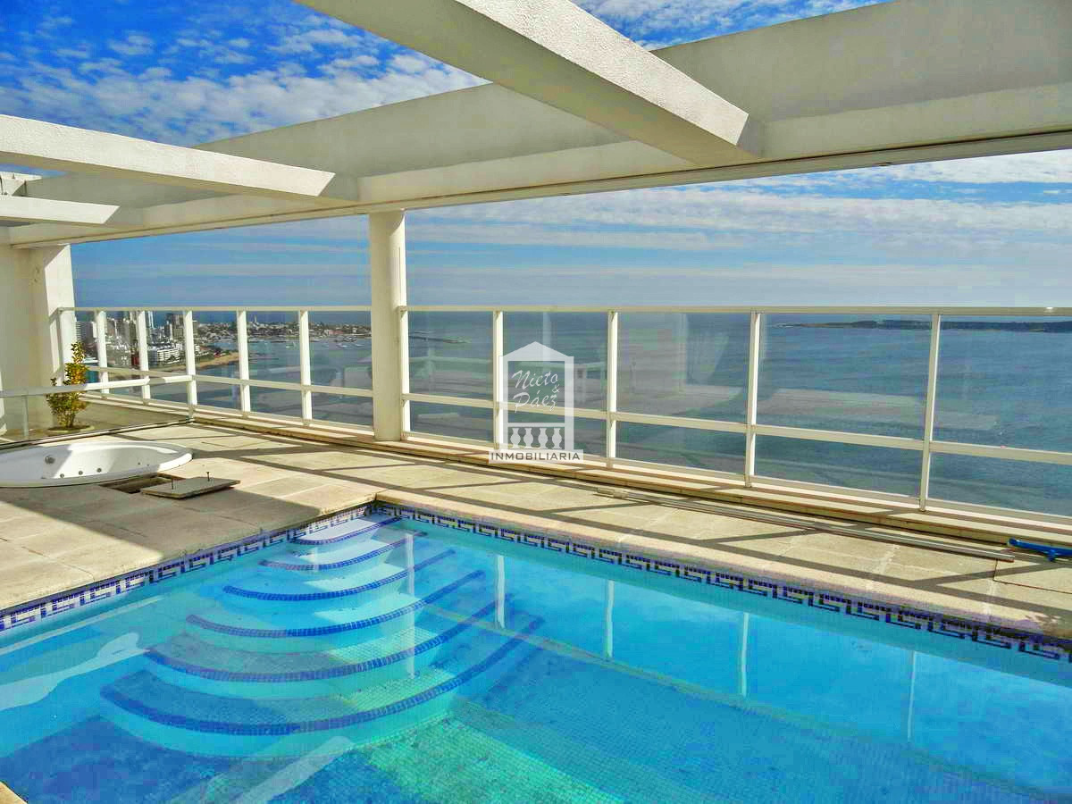 Penthouse duplex, único. Con piscina propia y parrillero.