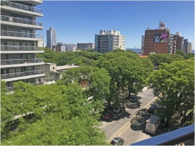 Punta Carretas, sobre Av Sarmiento, al frente. Gran terraza. Con renta