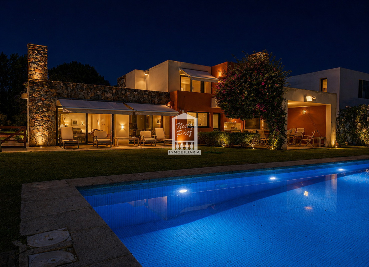 Casa ID.40198 - Exclusivo barrio privado, 3 suites + servicio completo, pileta. Losa radiante