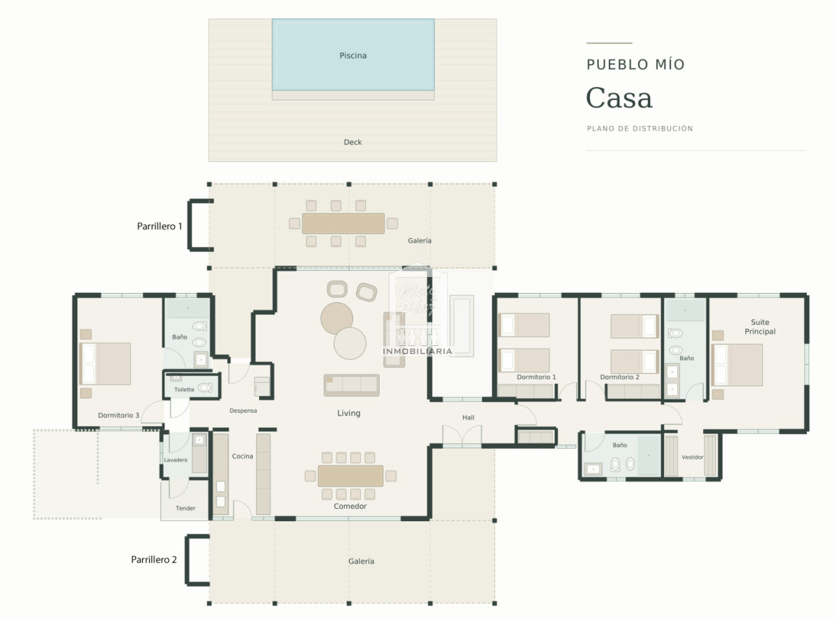 Casa ID.40543 - Pueblo Mío, 4 dorm. Piscina climatizada