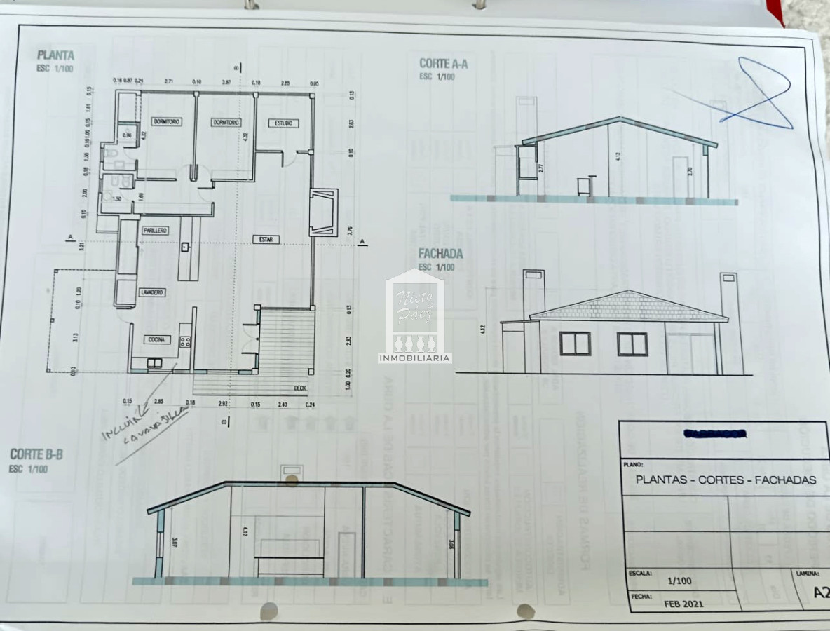Casa ID.40215 - Barrio privado, 1.426 m2 de terreno. 4 dorm + escritorio. 