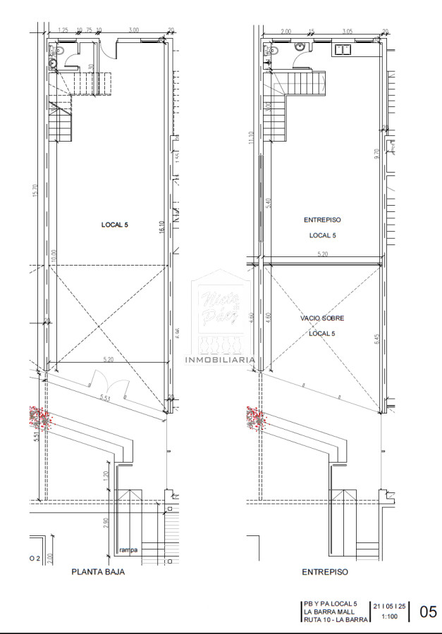 Local Comercial ID.38959 - Mini shopping de la barra, 1.535 m2 construidos.