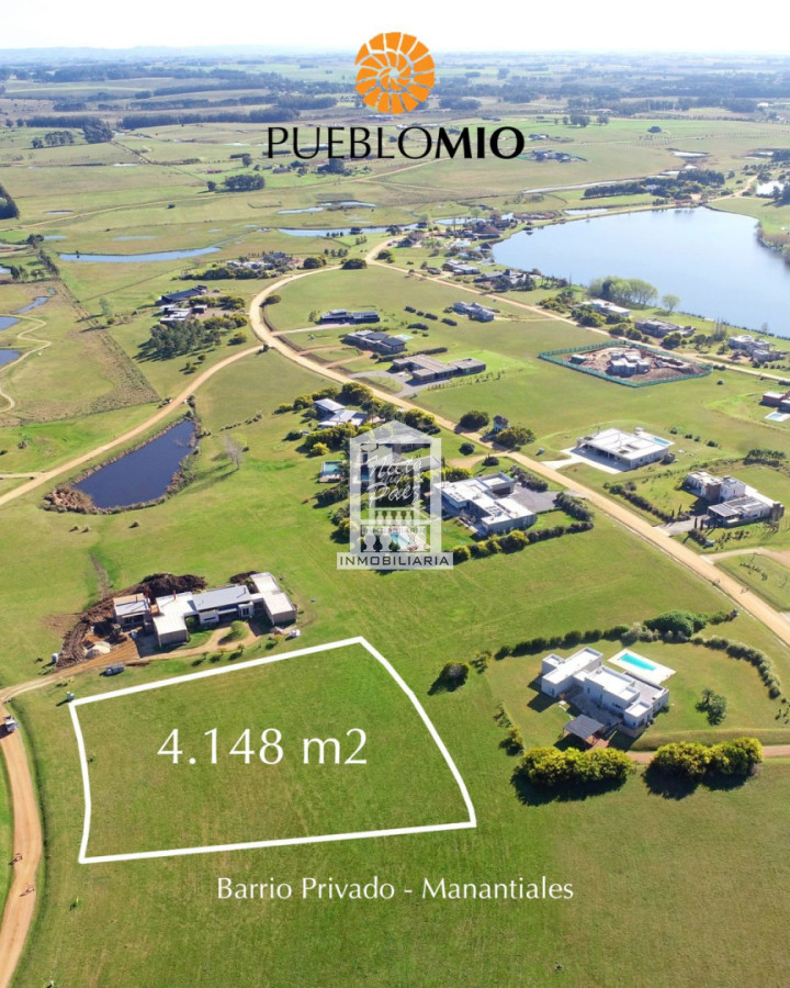 Terreno ID.38583 - Barrio Privado Pueblo Mío, lote central de 4.148 m2