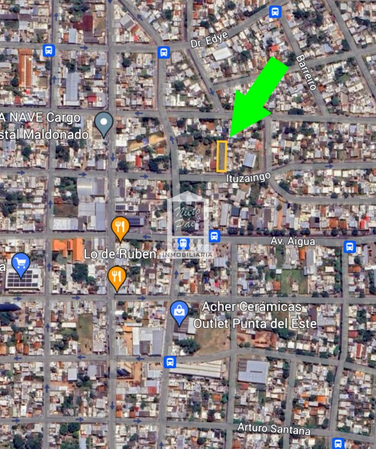 Terreno ID.36070 - Maldonado, calle Ituzaingó, Apto para bloque, Apto vivienda social.