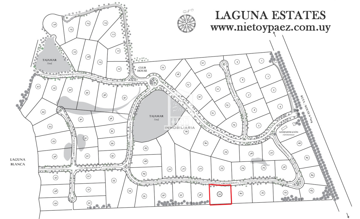 Terreno ID.39855 - Laguna Estates, Barrio Privado, Ruta 104, Manantiales. 