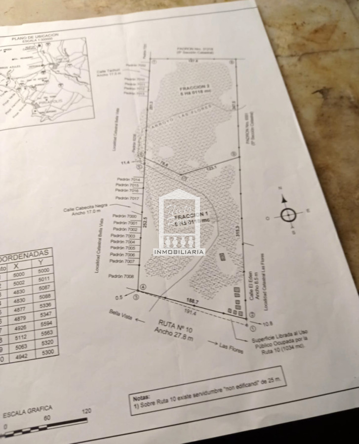 Terreno ID.41028 - Oportunidad de Landbanking frente al mar | 10 hectáreas - Balneario Las Flores, Uruguay