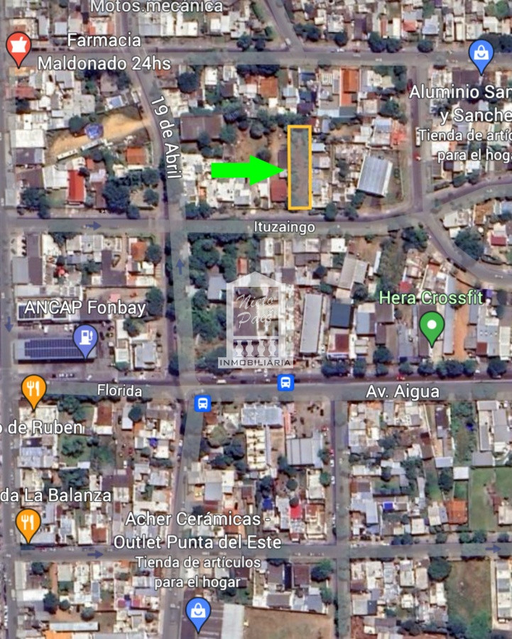 Terreno ID.36070 - Maldonado, calle Ituzaingó, Apto para bloque, Apto vivienda social.