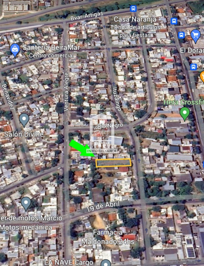 Terreno ID.36070 - Maldonado, calle Ituzaingó, Apto para bloque, Apto vivienda social.