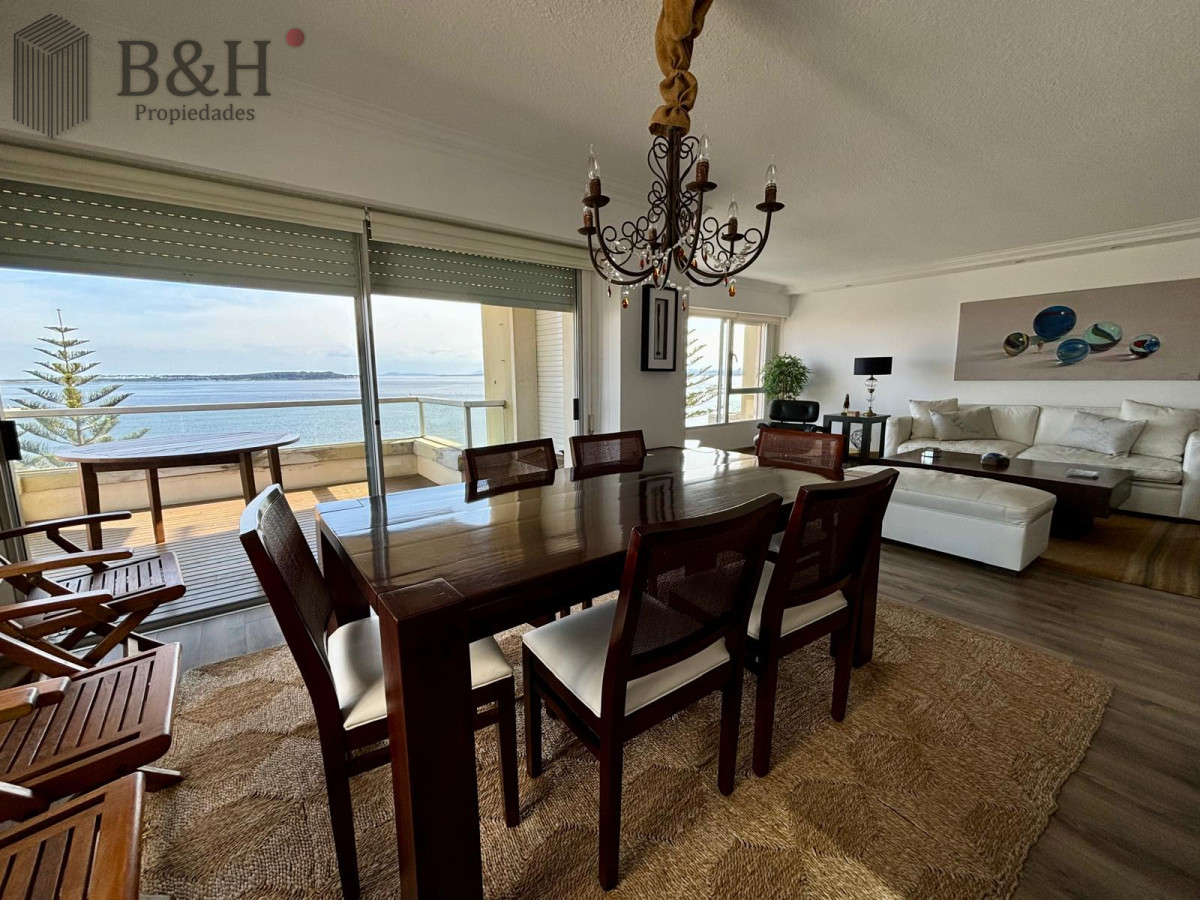 Apartamento ID.3201 - Apartamento en alquiler temporal de 3 dormitorios, en playa mansa, sobre el mar.
