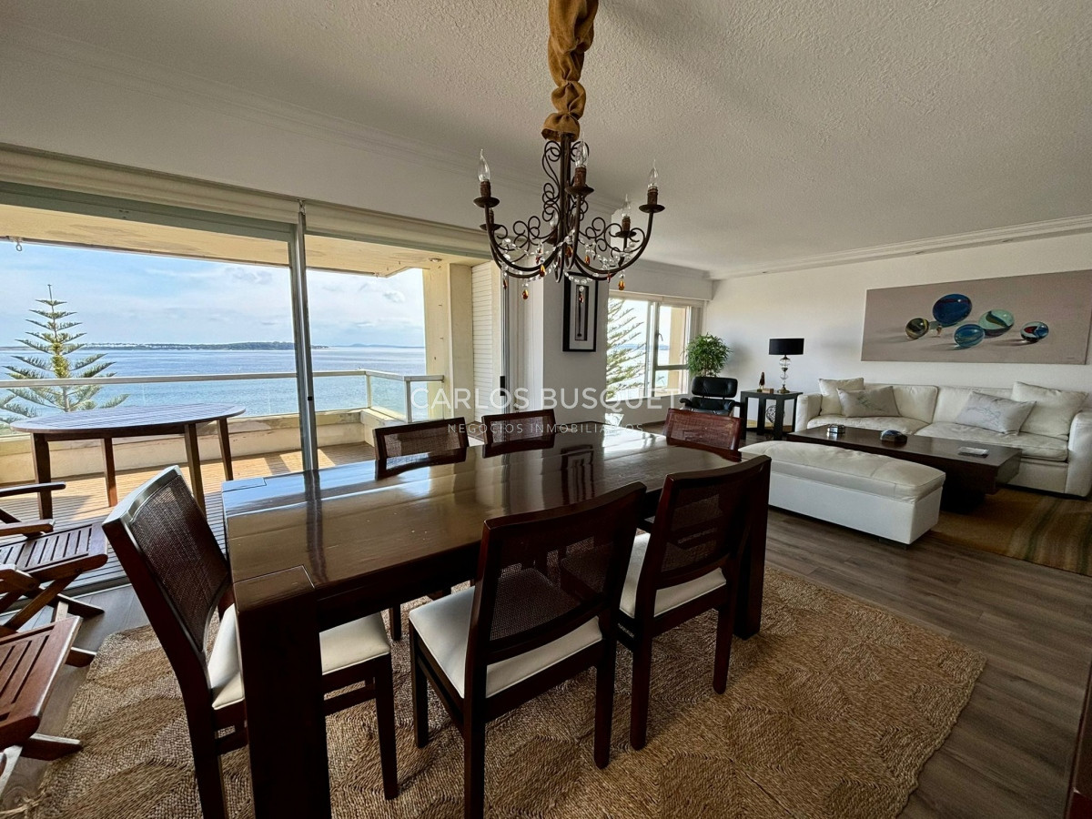 Apartamento ID.698 - Apartamento en alquiler temporal de 3 dormitorios, en playa mansa, sobre el mar.