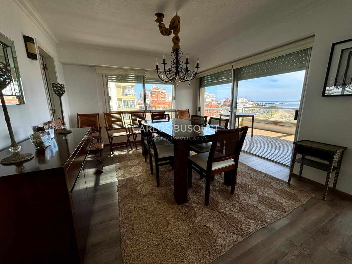 Apartamento ID.698 - Apartamento en alquiler temporal de 3 dormitorios, en playa mansa, sobre el mar.