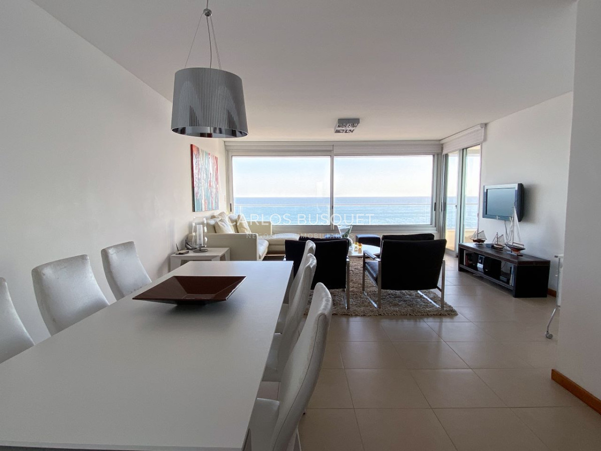 Apartamento ID.805 - Apartamento 3 dormitorios en alquiler temporal frente al mar Peninsula Punta Del Este