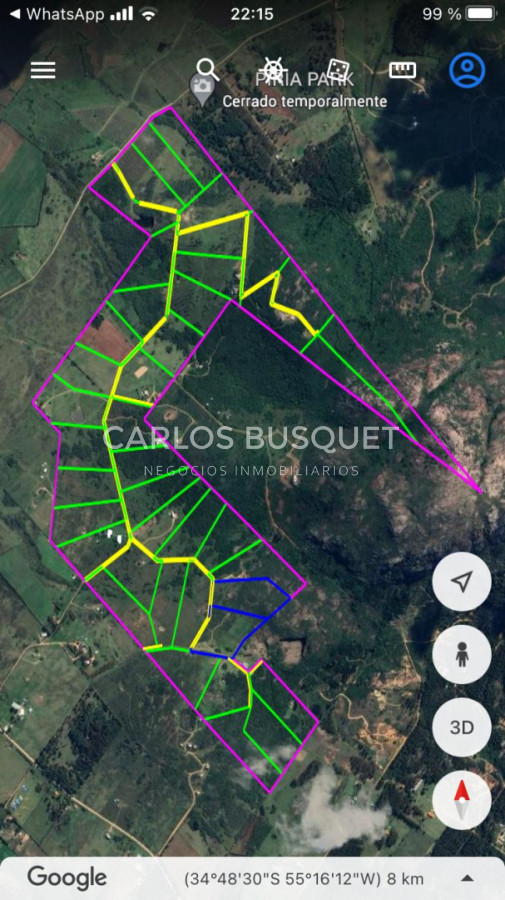 Chacra ID.1667 - Chacras del Cerro - chacras en venta de 5 has. en Pan de Azucar