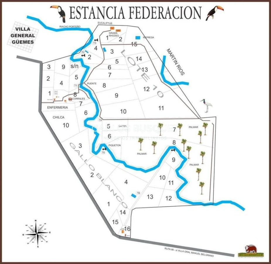 Campo Ref.1698 - Campo en venta de 1,420 hectáreas en Formosa