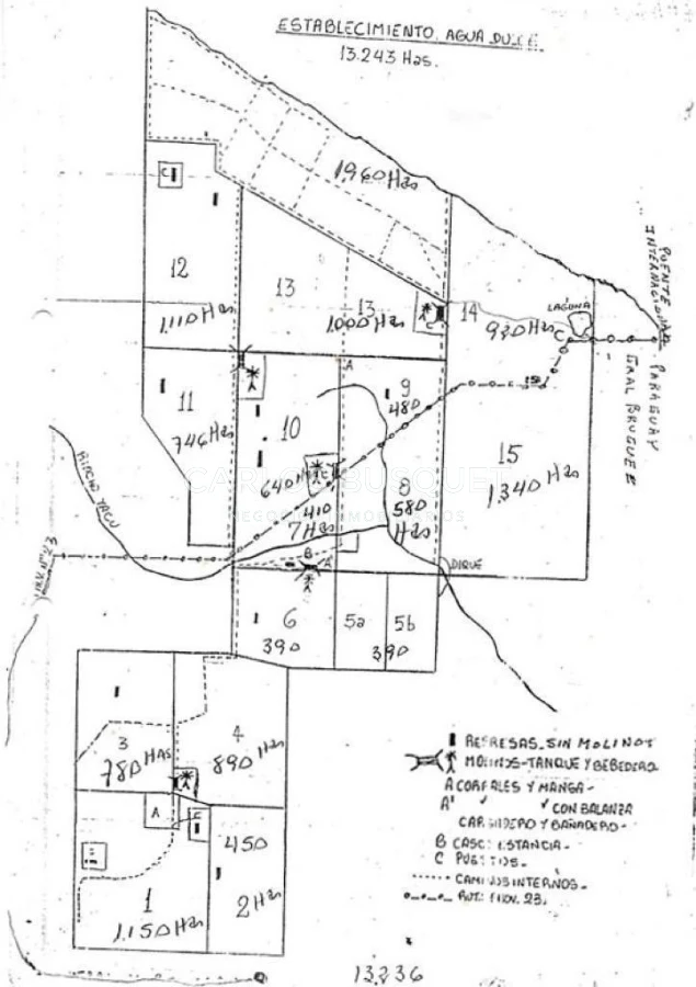 Campo Ref.1707 - Venta de 6.000 has. ganaderas en Formosa