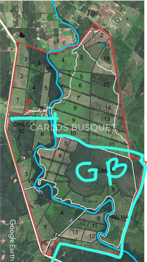 Campo Ref.1698 - Campo en venta de 1,420 hectáreas en Formosa